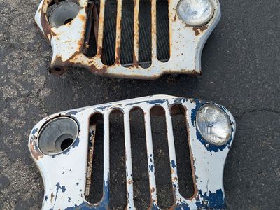 Pair of Vintage Jeep DJ Dispatcher Grille Original Patina