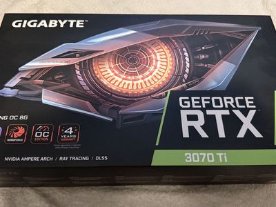GIGABYTE RTX 3070ti Graphics Card 8gb VRAM