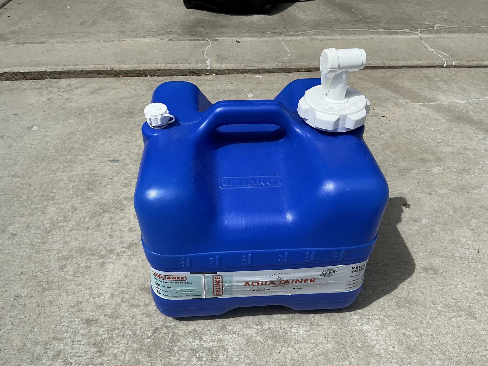 Reliance Aqua-Tainer 4 Gallon Water Container