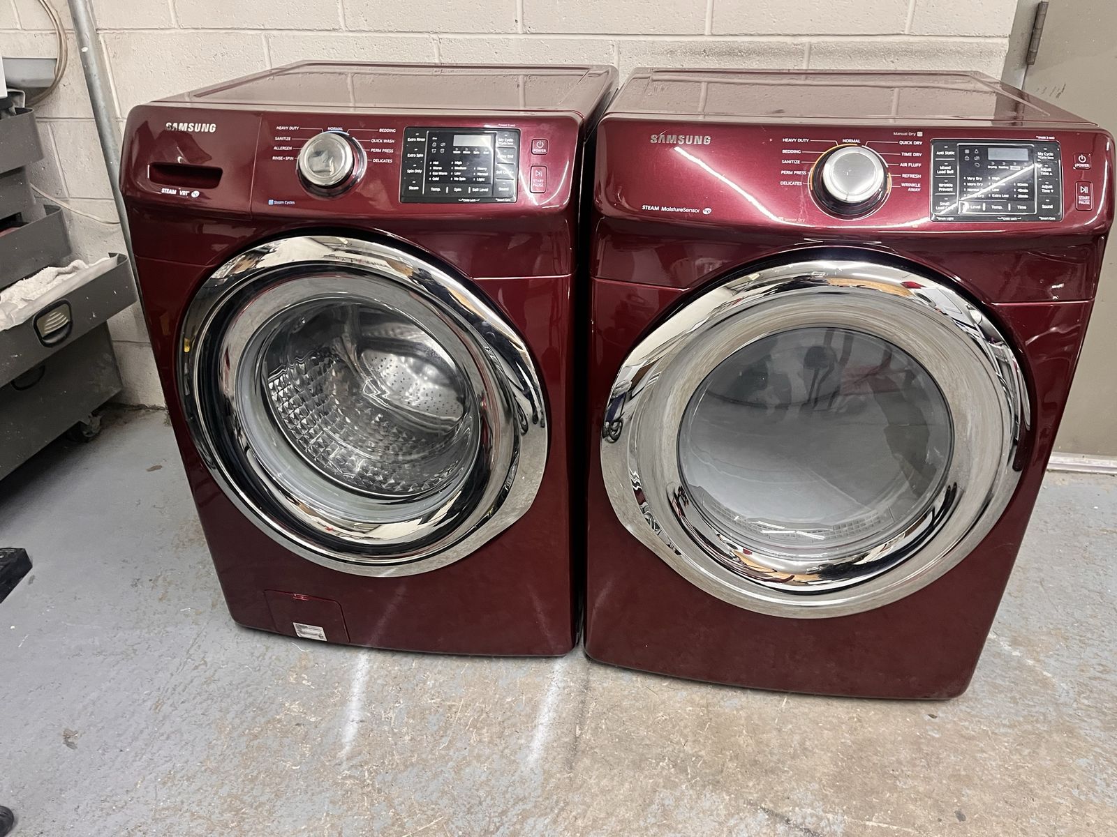 Samsung washer and dryer set