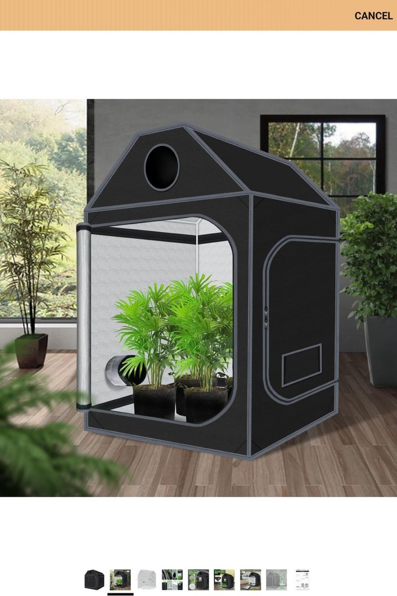 Zazzy 5x5 Hydroponic Grow Tent - 60"x60"x72" Indoor Plant Growing Tent