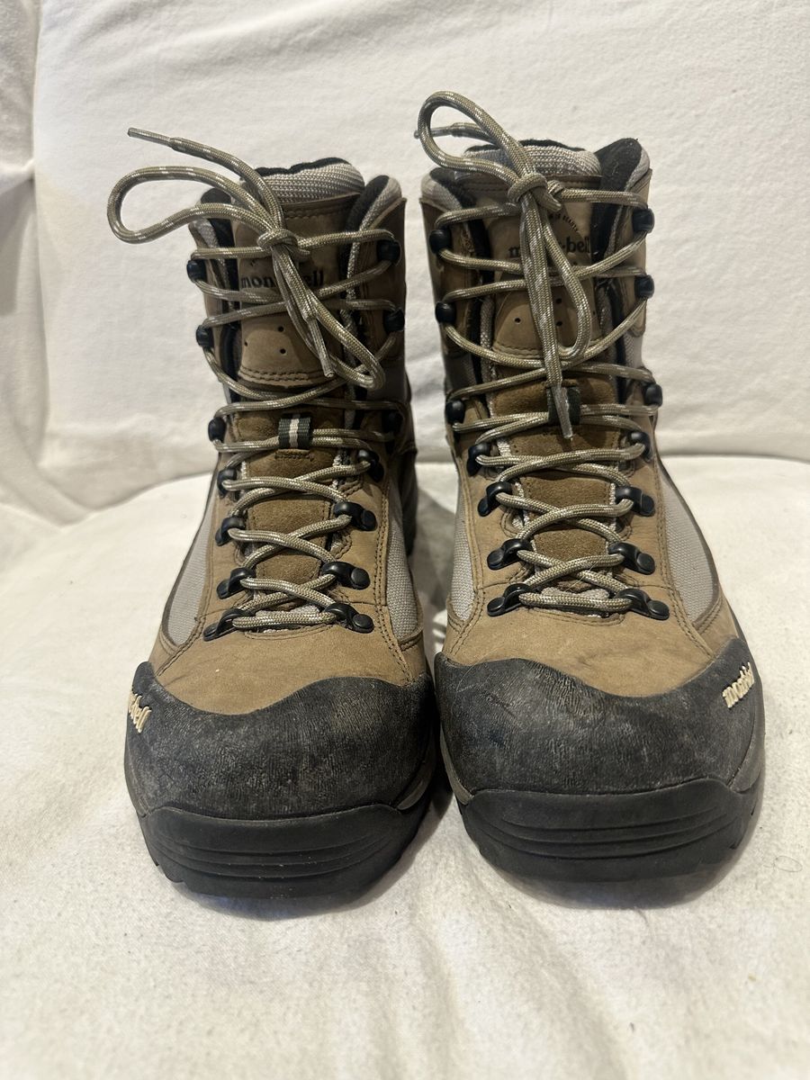 Mont.Bell Size 11 Beige Gore-Tex Hiking Boots