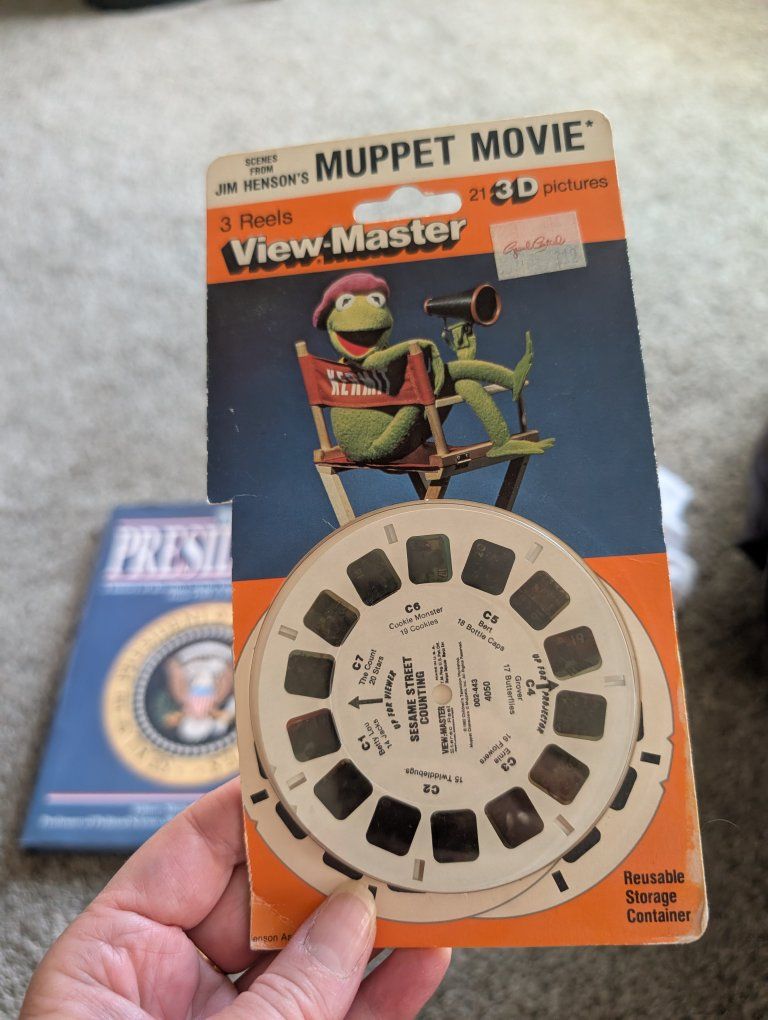 Vintage View-Master 3 Reels Pack - Jim Henson's The Muppet Movie 3D Pictures Brand new
