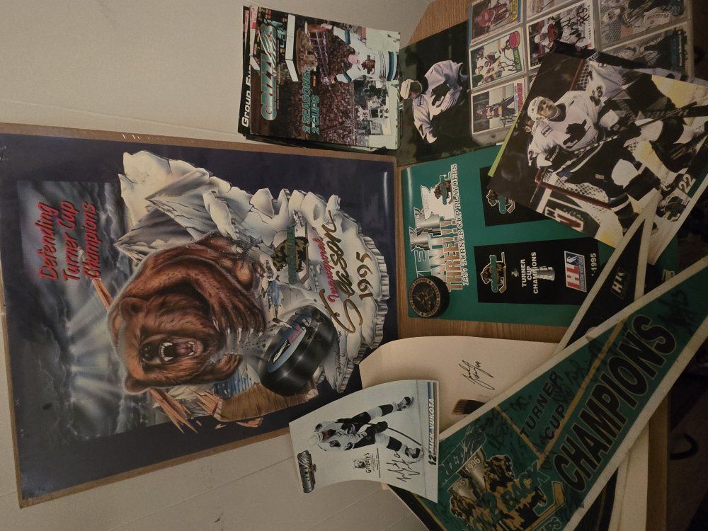 Lot of Late 90's Utah Grizzlies Memmorabilia