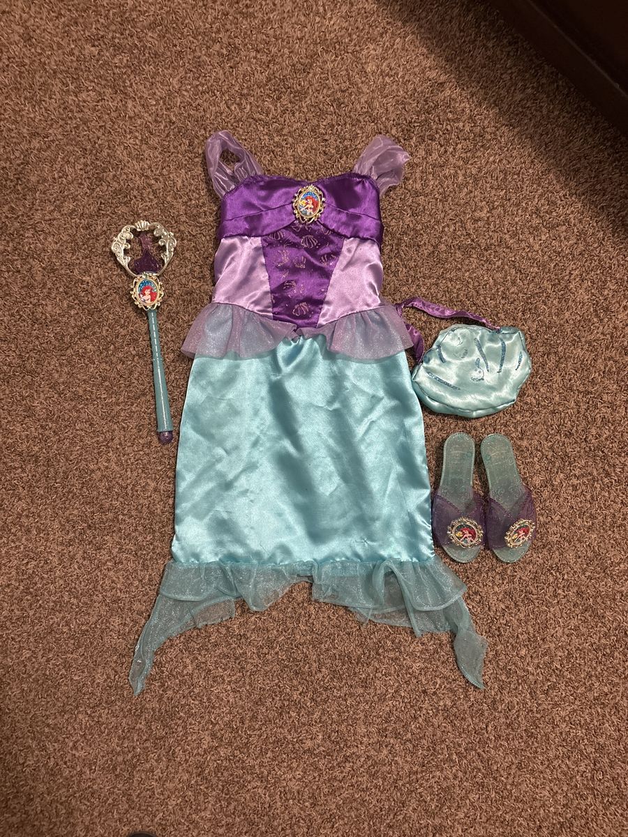Disney Little Mermaid Dress Up - Size 4-6X