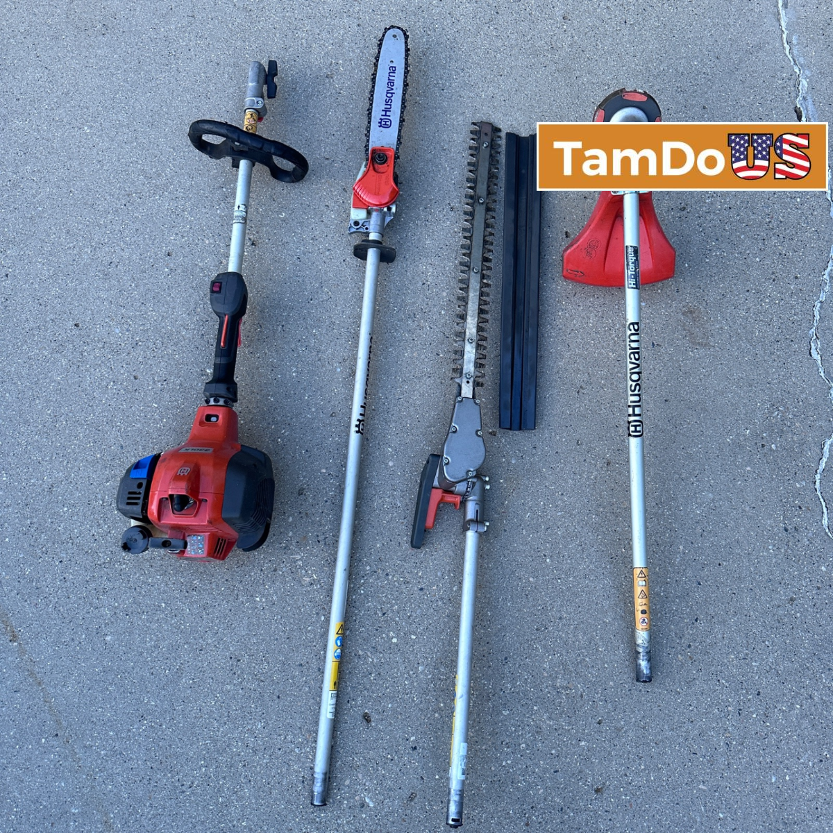 Husqvarna 330LK Gas Trimmer Combo Kit PA310 Pole Saw HA322 Hedge Trimmer Multi