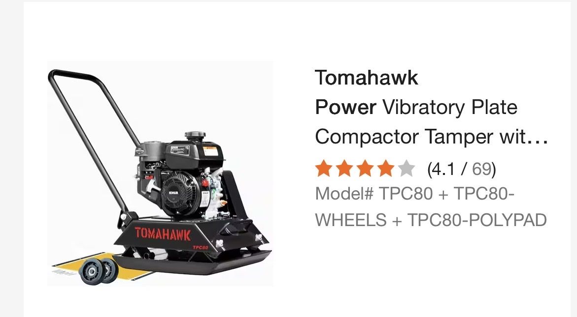 Plate Compactor for Rent