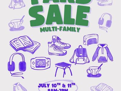 Multi-Family Yard Sale - July 10th & 11th, 8 AM - 2 PM - Santaquin, Utah