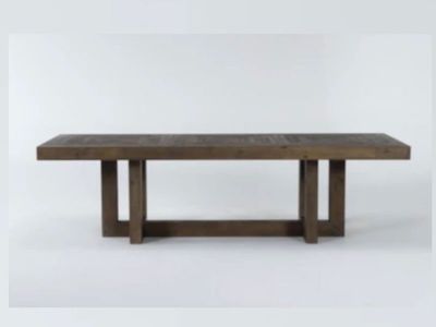 DINING TABLE - 82" Dark Wood Dining Room Table