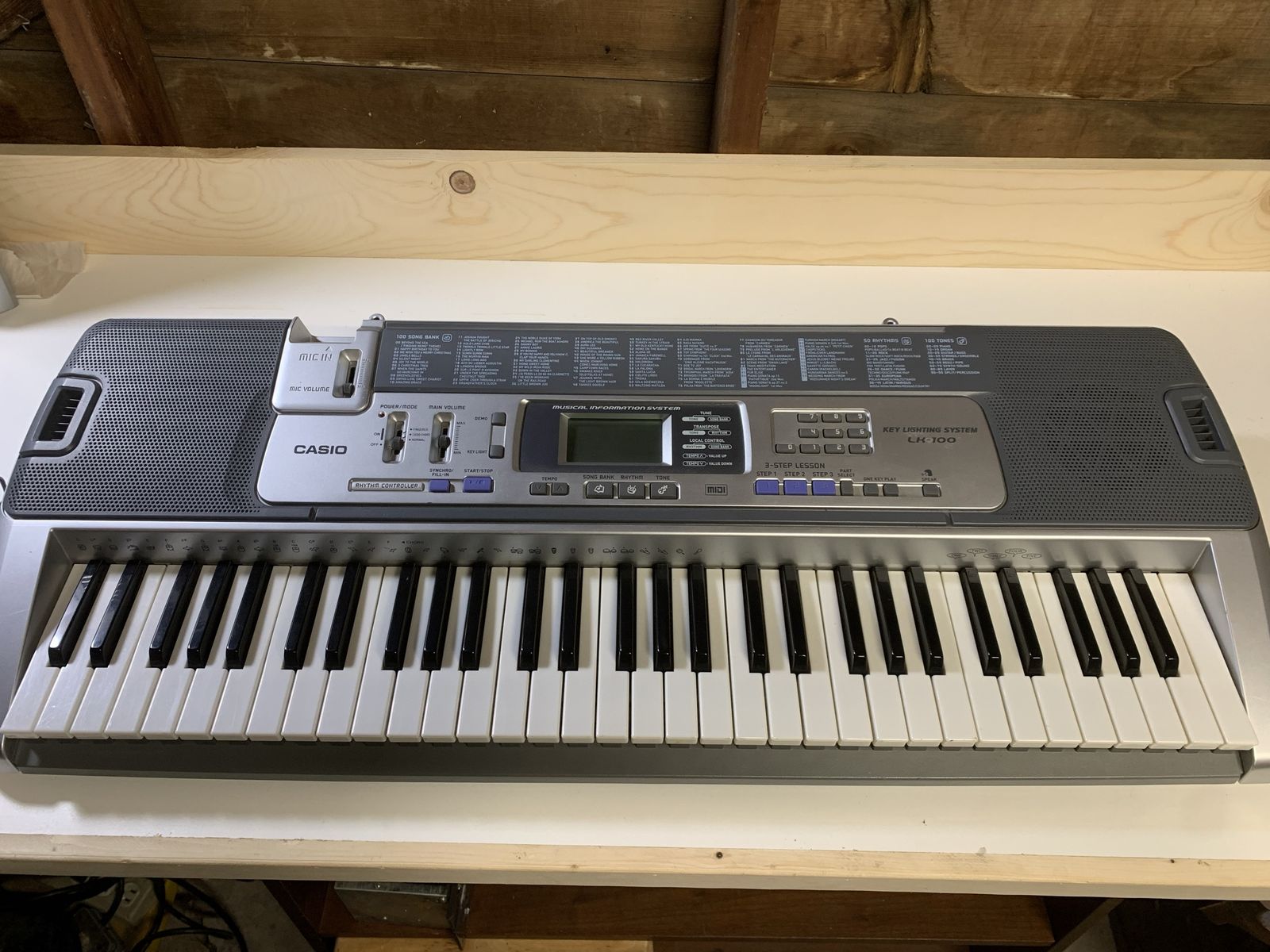 Casio LK-100 MIDI Keylight keyboard.