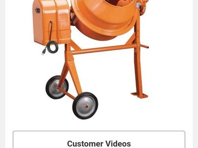 Central Machinery 3.5 cu. ft. Portable Cement Mixer - Mix Mortar & Concrete