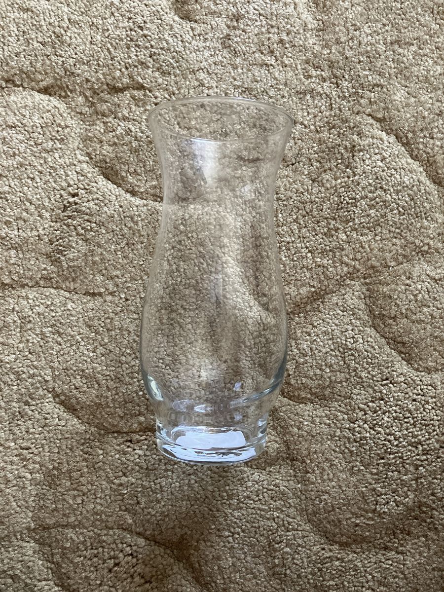 New Clear Glass Hourglass-Shaped Vase - Elegant Decorative Centerpiece