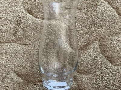 New Clear Glass Hourglass-Shaped Vase - Elegant Decorative Centerpiece