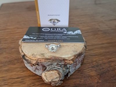 2 carat moissanite ring