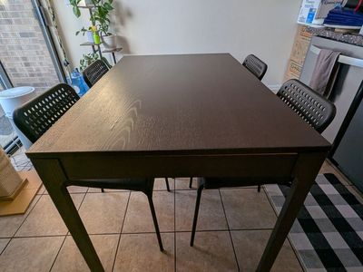 IKEA Dining Table Set with Chairs (extendable) $150