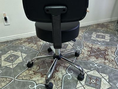 Rolling Stool with Backrest