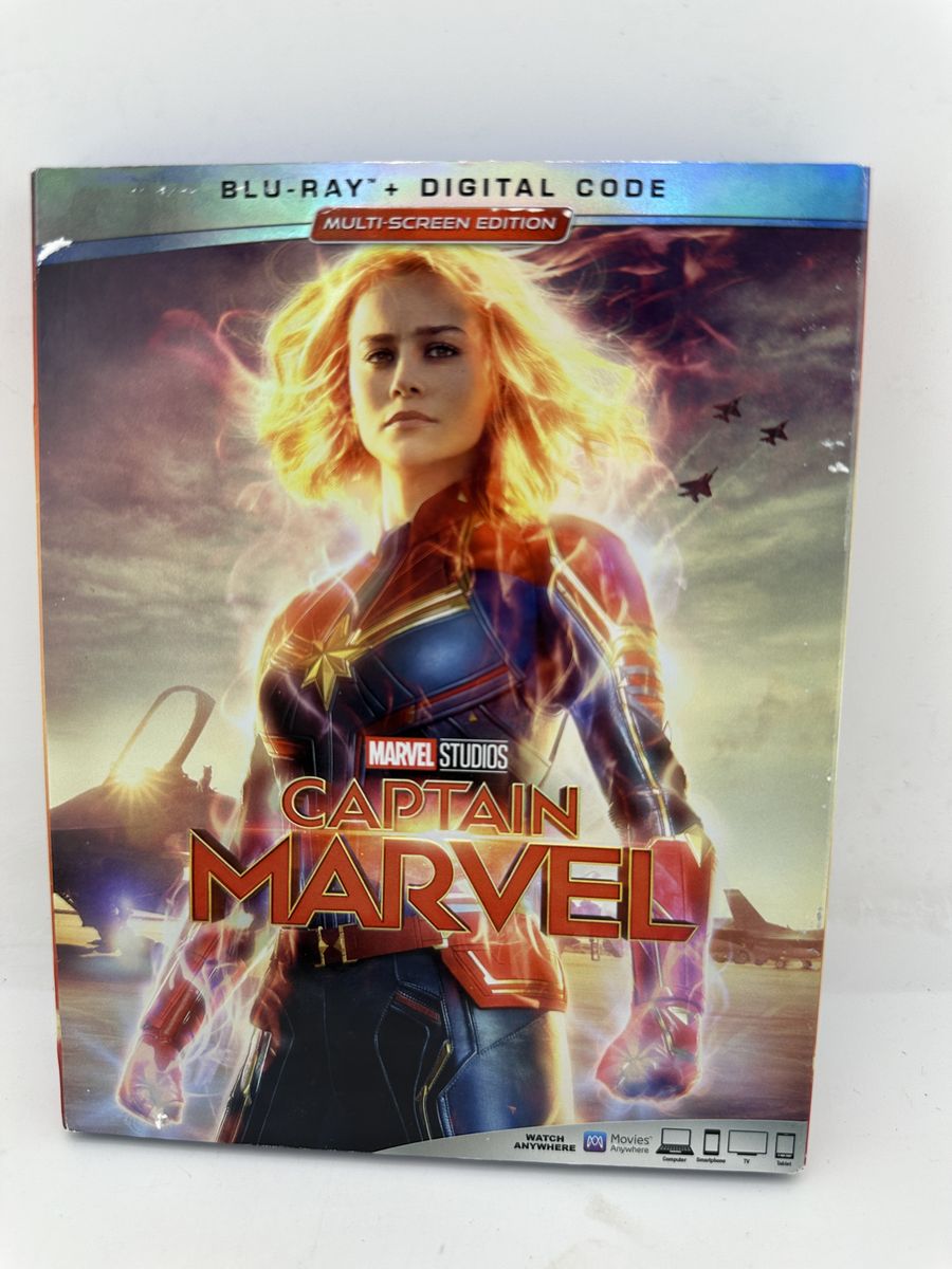 Captain Marvel Blu-ray 2019 Slipcover Brie Larson Marvel Studios No DVD