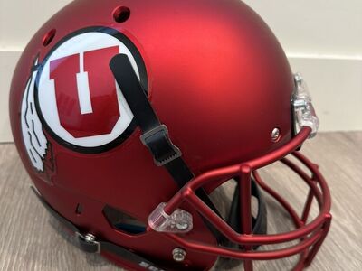 Utah Utes Satin Red Replica Helmet - Full Size