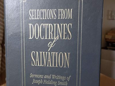 Selections From Doctrines of Salvation, by Joseph Fielding Smith (Leather bound)