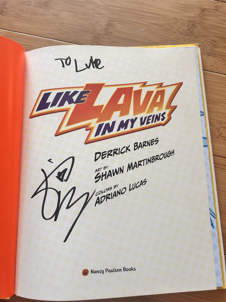 Signed copy of Like Lava In My Veins