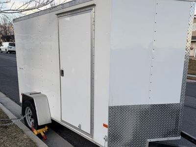 6x10 V Nose Trailer Ramp/side Door Clean Title