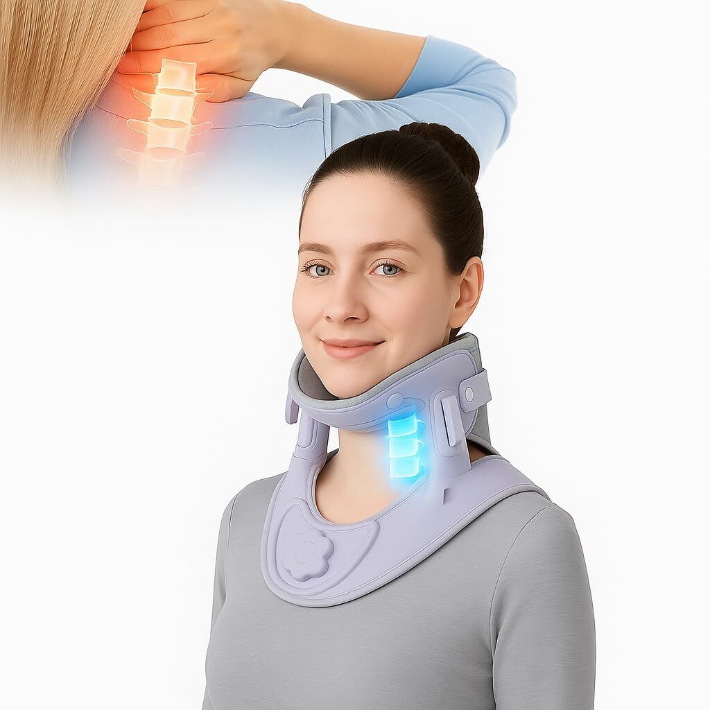 NEW Cervical Traction Device for Neck Relief, Adjustable Neck Stretcher with 360 Degree Support, Ergonomic Neck Traction
