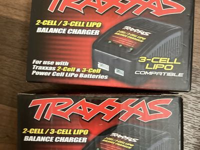 Traxxas 2-Cell/3-Cell LiPo Balance Charger for Power Cell LiPo Batteries (Two Pack)
