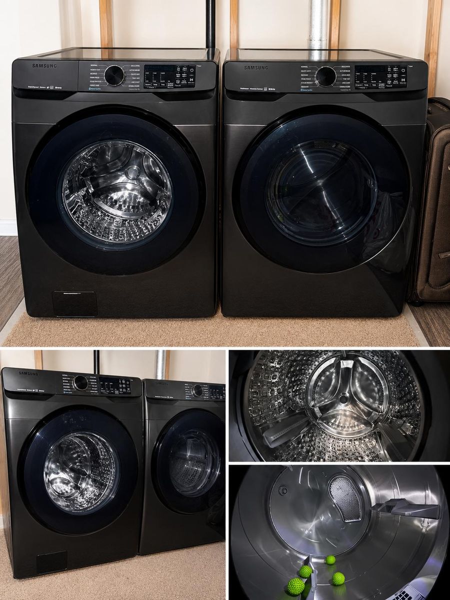 Samsung 5.0CuFt Smart Washer and 7.5CuFt Electric Dryer Combo [OBO]
