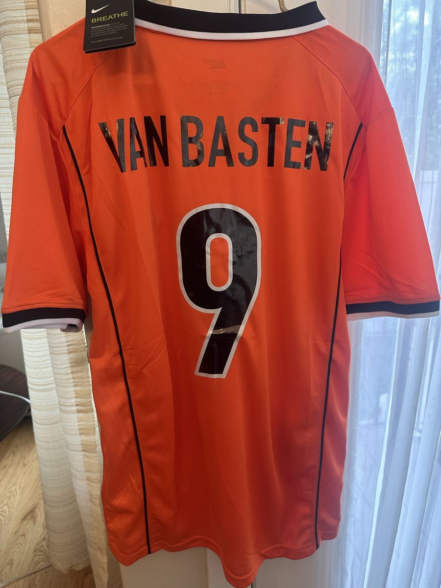 Nike Netherlands Van Basten #9 Soccer Jersey Men's Size Large Orange NWT