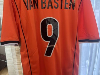 Nike Netherlands Van Basten #9 Soccer Jersey Men's Size Large Orange NWT