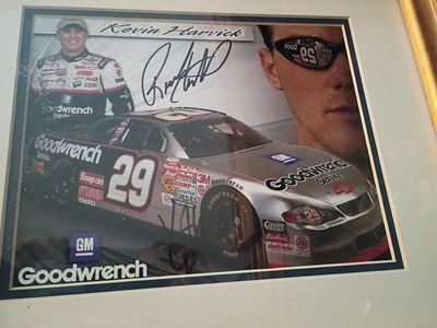 Framed NASCAR Autographed Photos - Kevin Harvick & Richard Petty