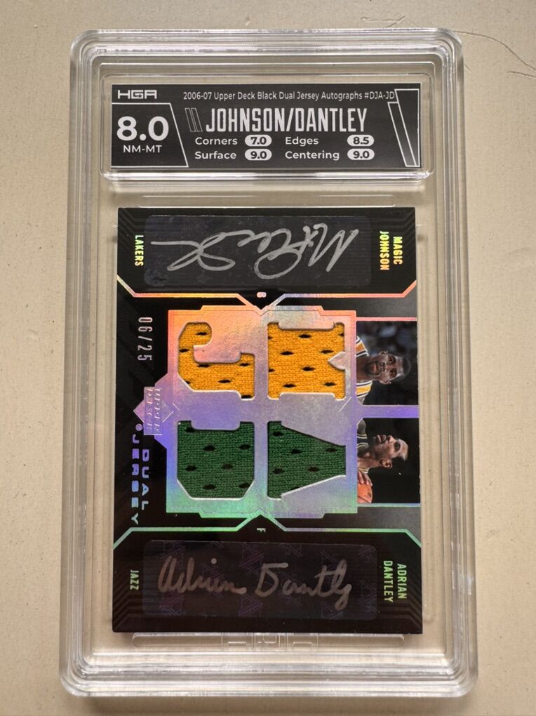 2006 Upper Deck Black Dual Jersey Auto Magic Dantl