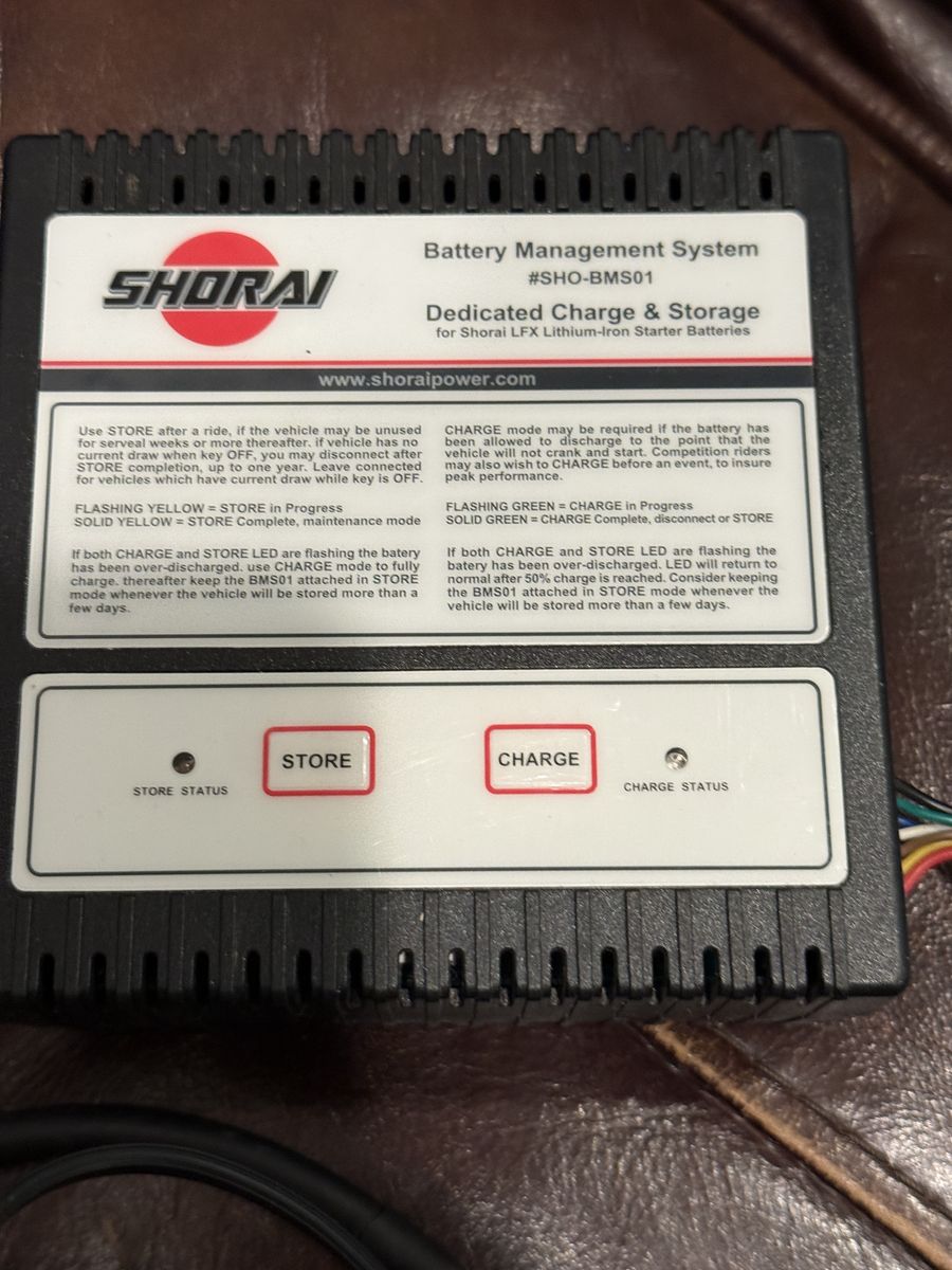 Shorai lithium battery charger