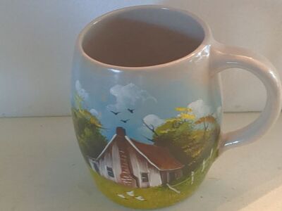 Handed painted mug