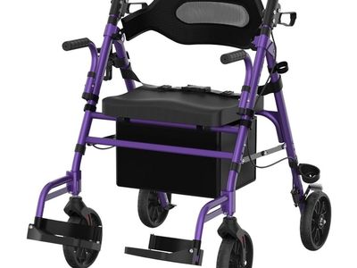 FVZZIN rollator 2 in 1 walker transport