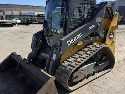 Deere 317G For Rent. Mid Size CTL Track Skid Steer with Enclosed Cab
