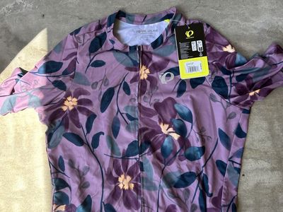 Pearl Izumi W Attack SS Jersey - Lilac Violet Bloom Cycling Jersey, Women's XL