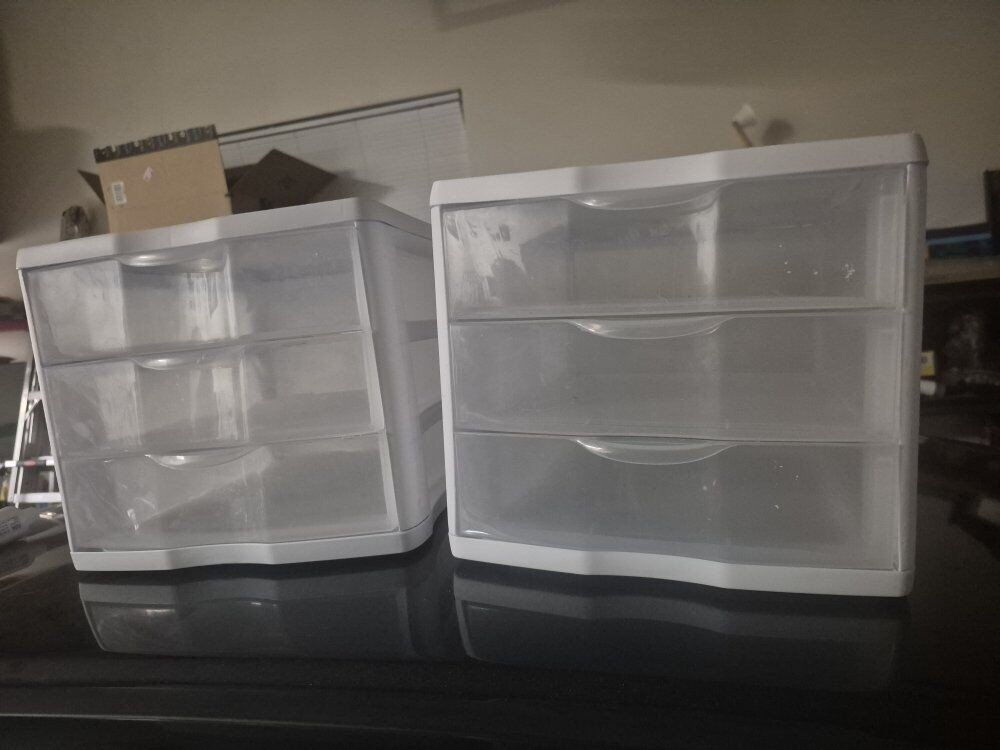 Three-drawer storage organizer