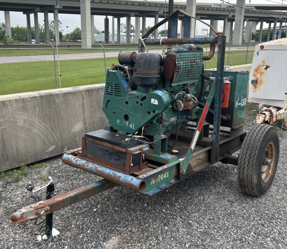 Gorman-Rupp Trailer Mounted Hydraulic Power Pack Construction Submersible Trash Sewer Bypass Emergency Dewatering Diesel Pump