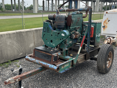 Gorman-Rupp Trailer Mounted Hydraulic Power Pack Construction Submersible Trash Sewer Bypass Emergency Dewatering Diesel Pump