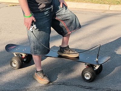 RARE 57" x 10" Turf DeVille Full Suspension Mountain Cruiser/Mountainboard OFF Road Skateboard~Perfect for Electric conversion