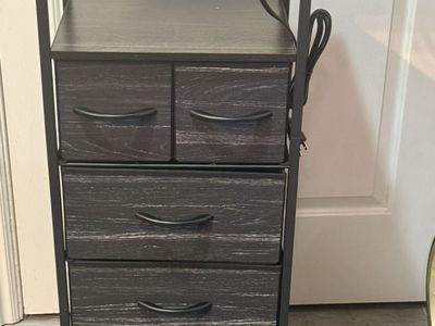 Small Dresser With Charging Station NEW