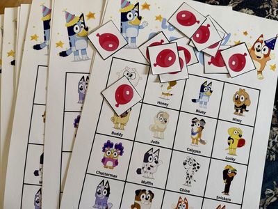 Bluey Bingo Game