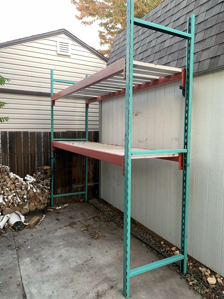 Industrial Rack 10’ 8” Long, 10’ Tall, 34” Deep