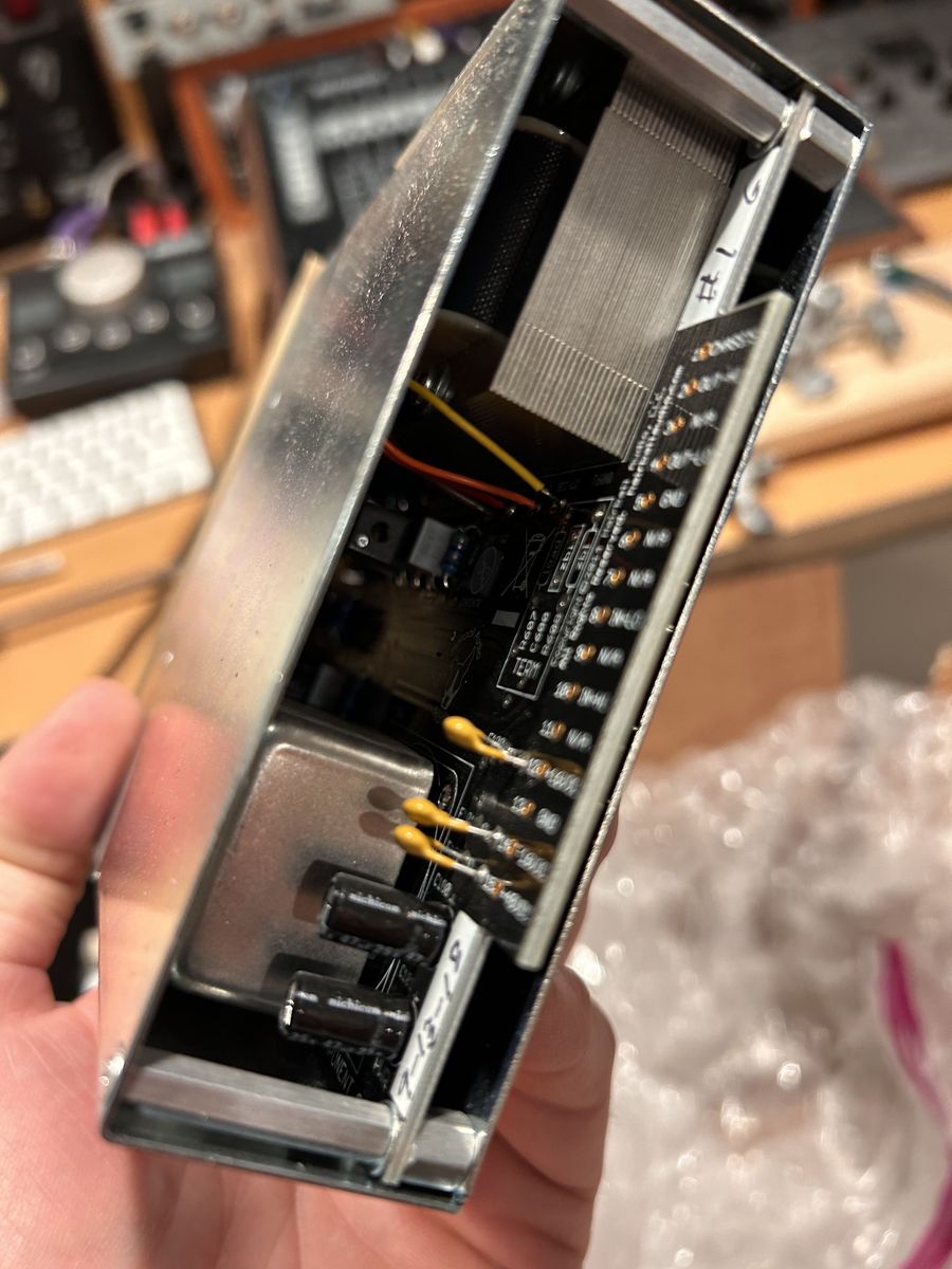 Hairball Audio preamp gold elements for 500-series