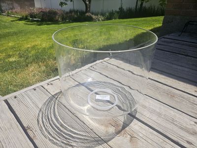 12" Clear Quartz Singing Bowl--A# Note