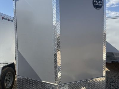 5x10 Wells Cargo Fast Trac Deluxe Enclosed Cargo Trailer - 5'6" Interior - 3.5K GVWR - .080 PolyCor, Barn Doors