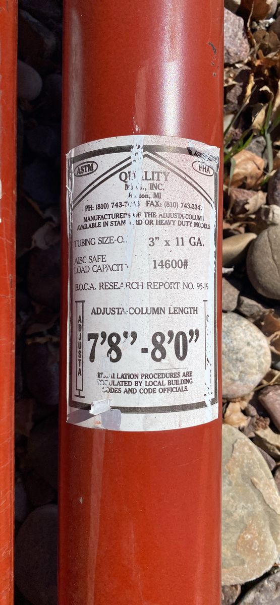 Basement Jacking Posts