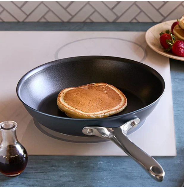 Pampered Chef Non-Stick Fry Pan with Stainless Steel Handle