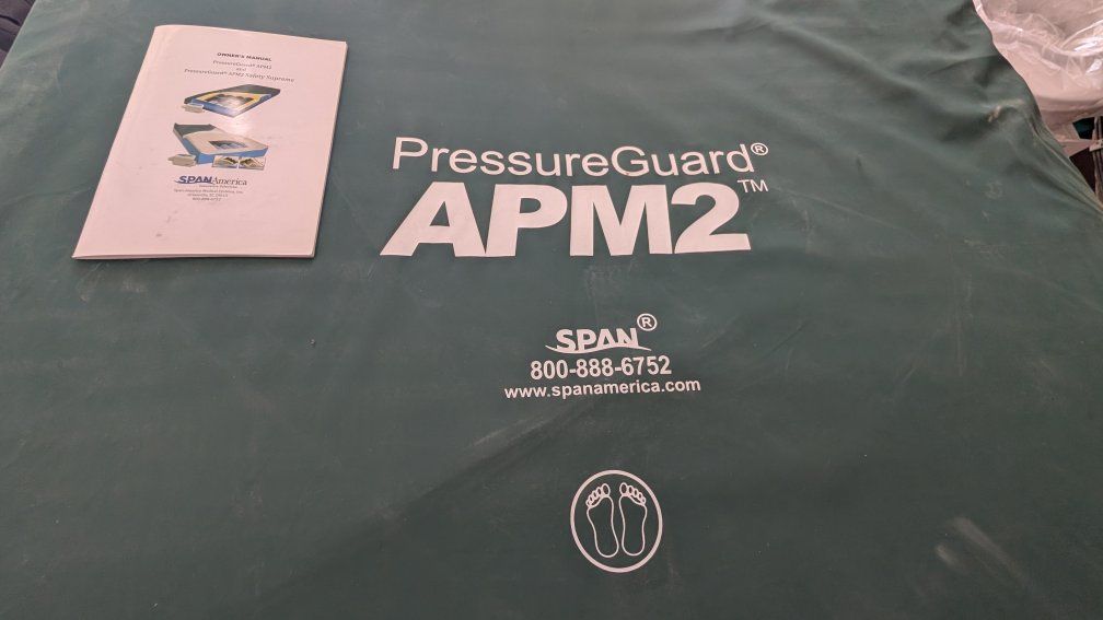 Span America PressureGuard APM2 Medical Air Pressure Mattress with Owner's Manual